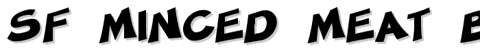 SF Minced Meat Bold font
